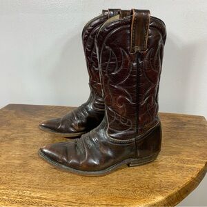 Vintage cowboy leather boots